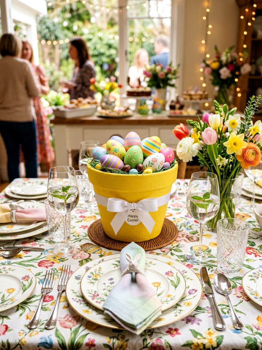 Clay Pot Candy Dish - 25 Spring Clay Pot Craft Ideas