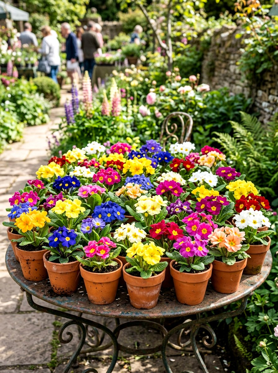 Clay Pot Cluster - 25 Spring Primrose Planter Ideas