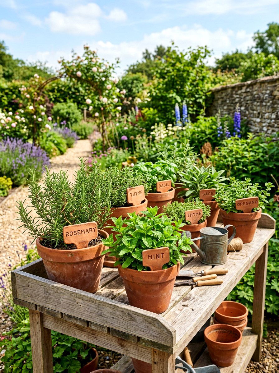 Clay garden plant labels - 25 Spring Clay Craft Ideas