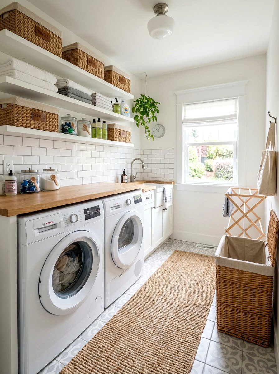 Clean Laundry Room - 25 Spring Real Estate Staging Ideas