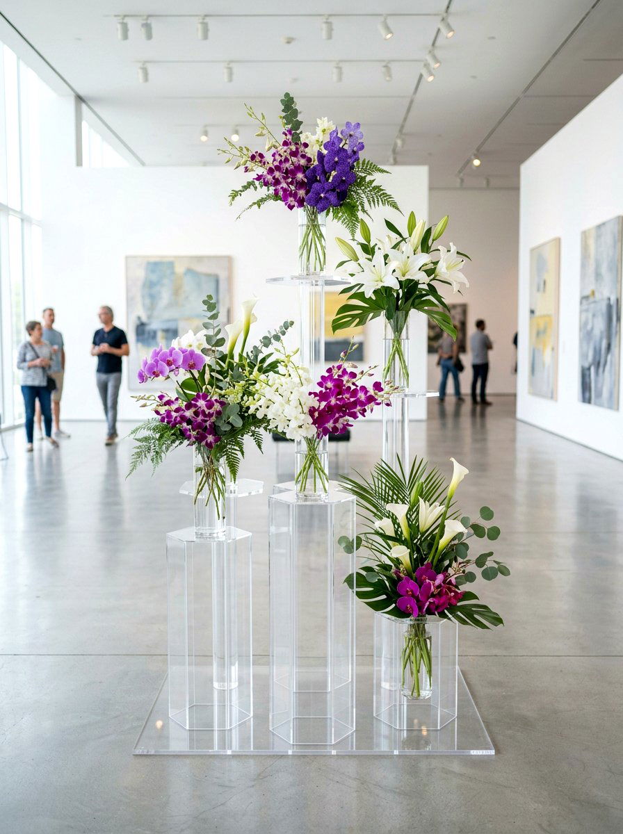 Clear Acrylic Flower Stand - 25 Spring Flower Bar Ideas