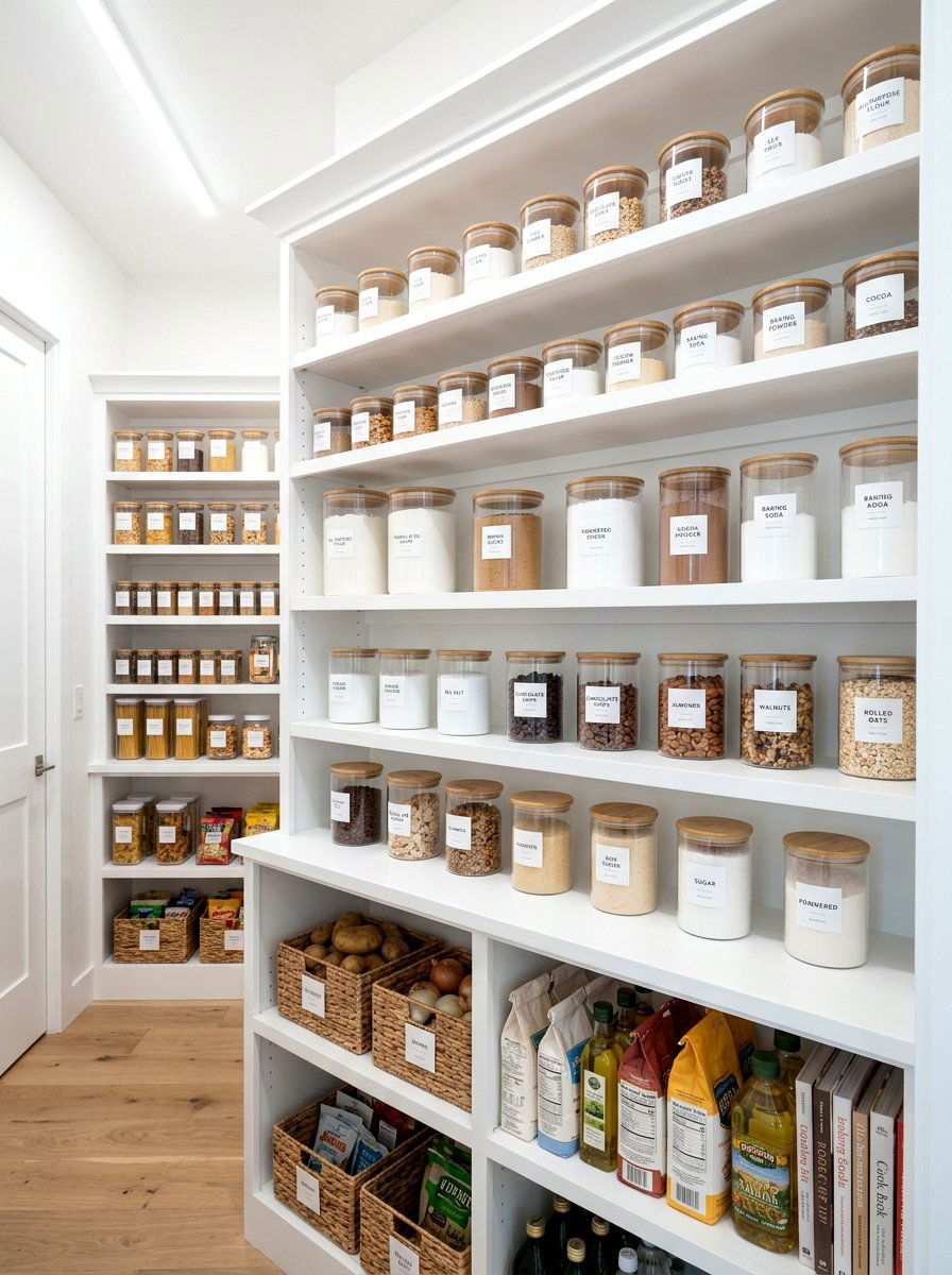 Clear Glass Canisters With Labels - 25 Spring Kitchen Canisters Ideas