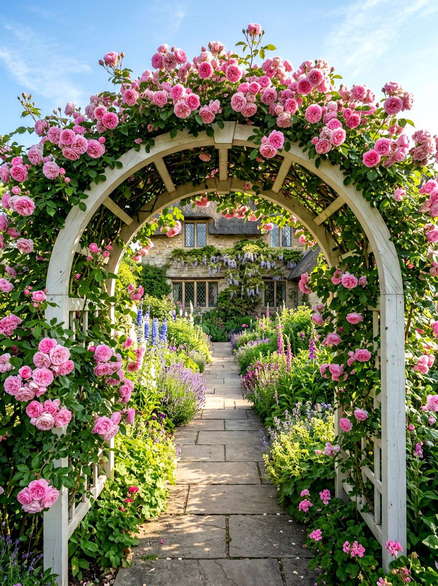 Climbing Roses For Garden Arch - 25 Spring Garden Arbor Decor Ideas