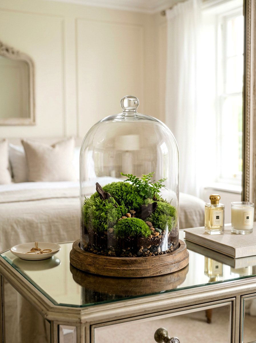 Cloche Moss Terrarium - 25 Spring DIY Terrarium Ideas