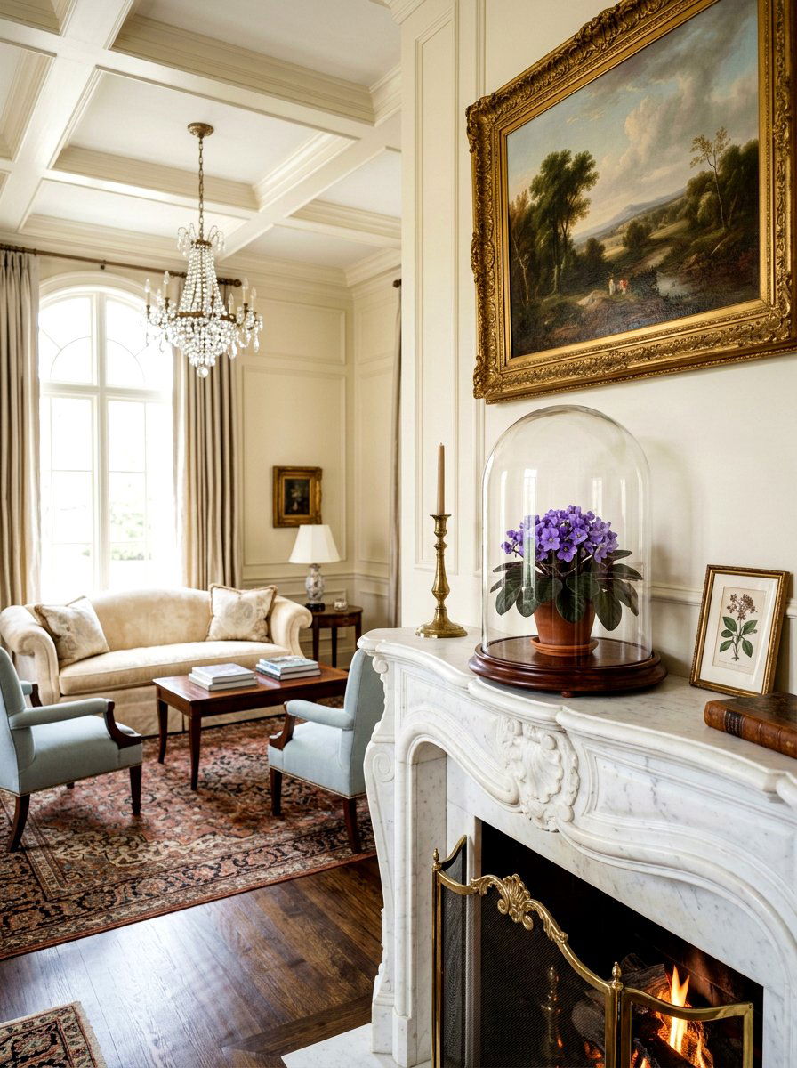 Cloche Plant Cover - 25 Spring African Violet Display Ideas