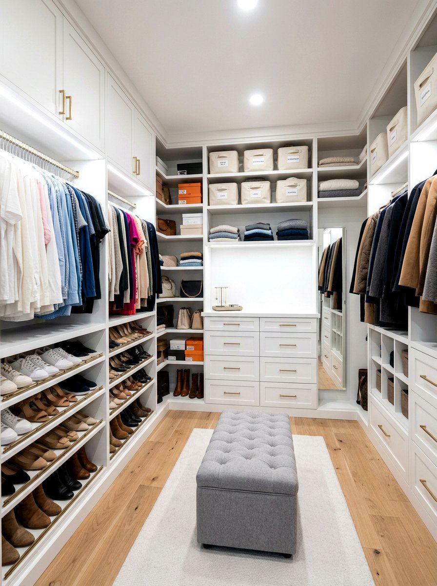 Closet Organization System - 25 Spring Cleaning Decor Ideas