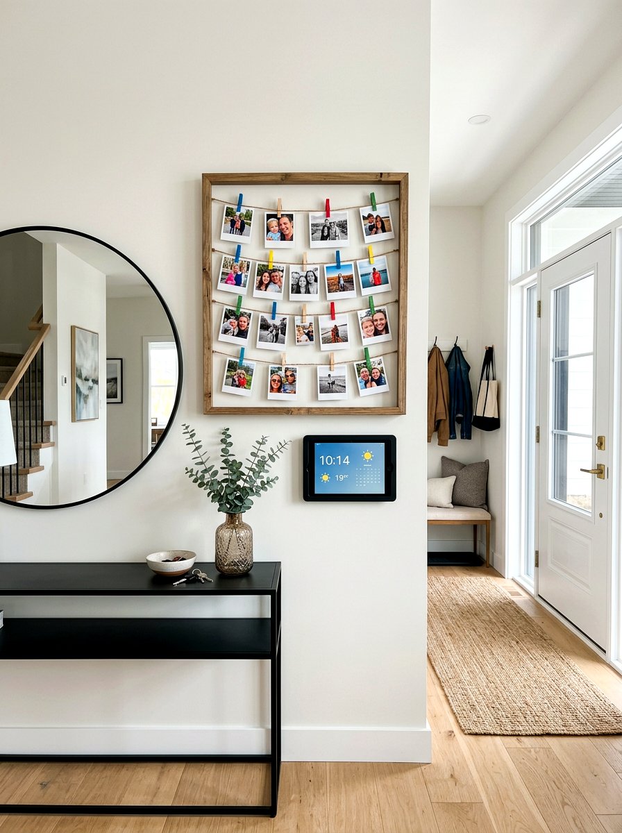 Clothespin Photo Frame - 25 Spring Picture Frame Craft Ideas