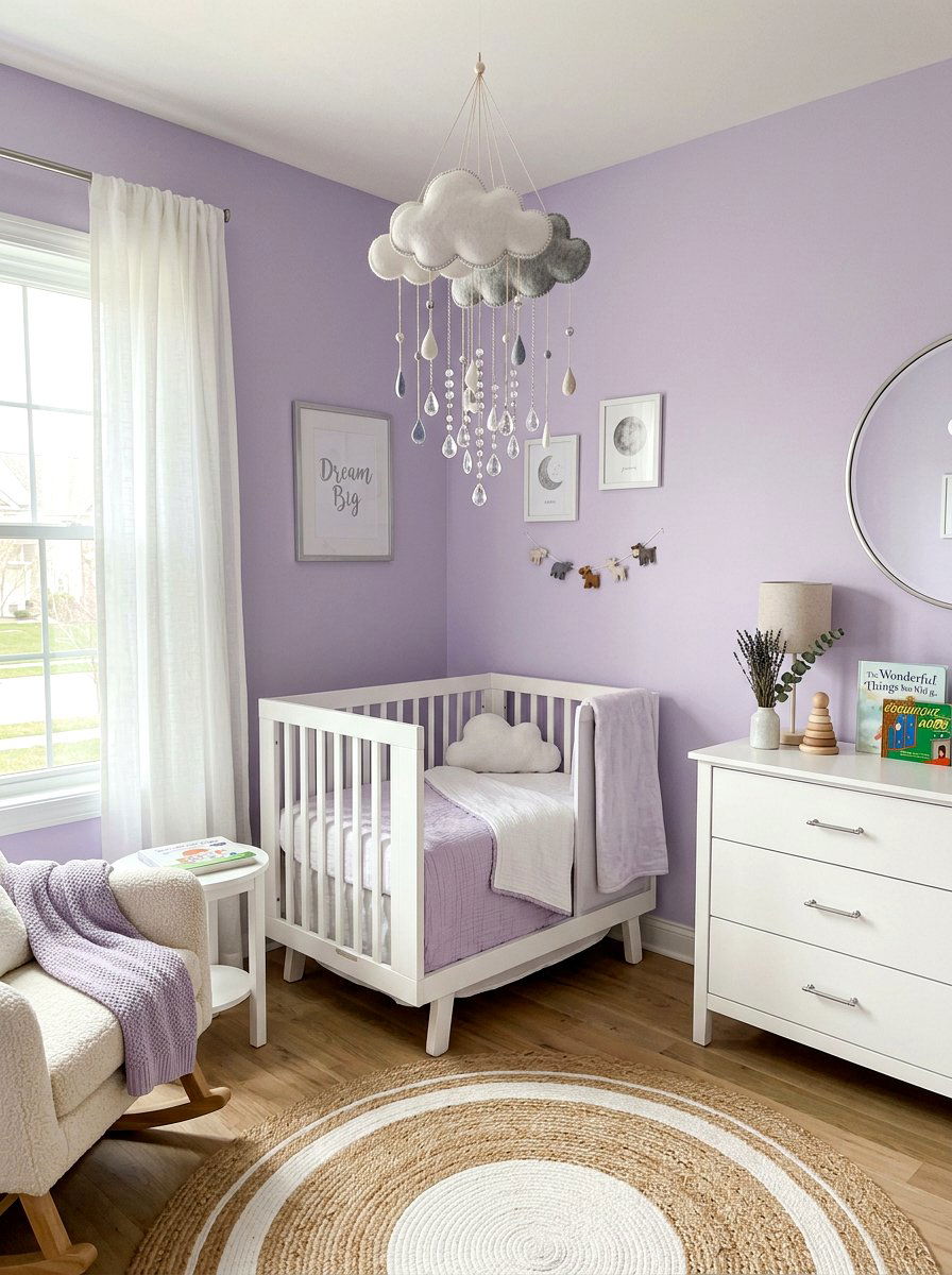 Cloud And Raindrop Mobile - 25 Spring Mobile Ideas for Nursery