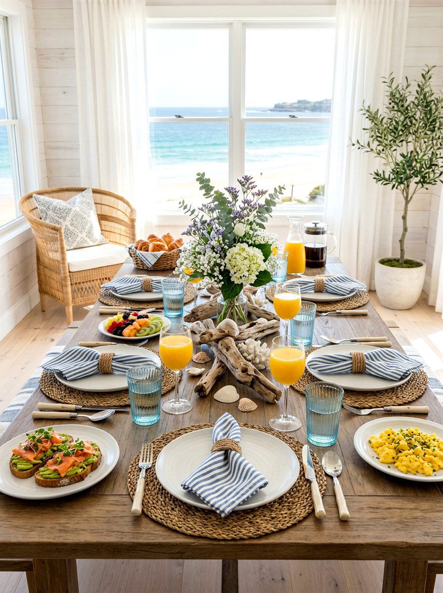 Coastal Brunch Theme - 25 Spring Sunday Brunch Ideas