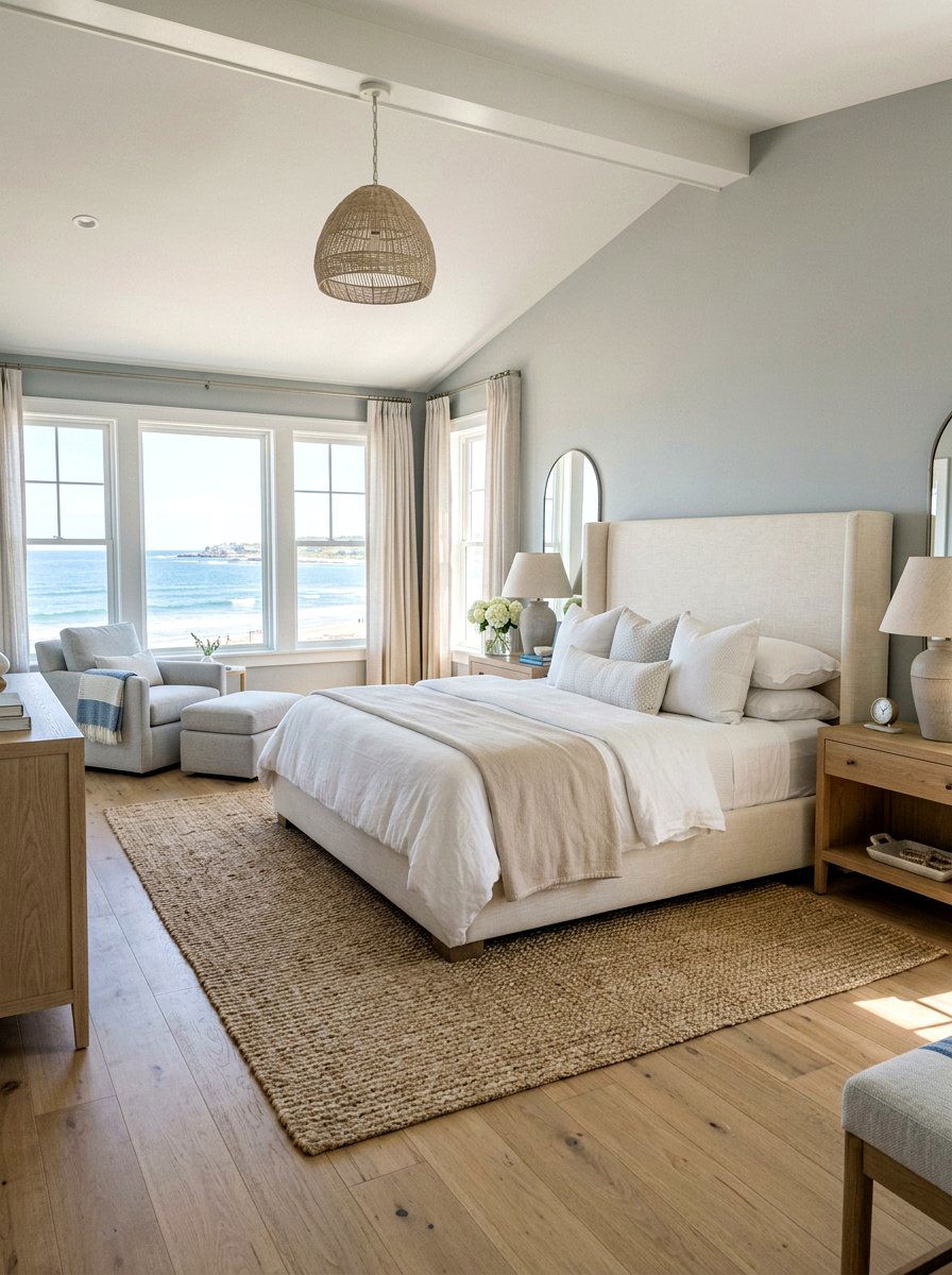 Coastal Master Suite - 25 Spring Coastal Decor Ideas