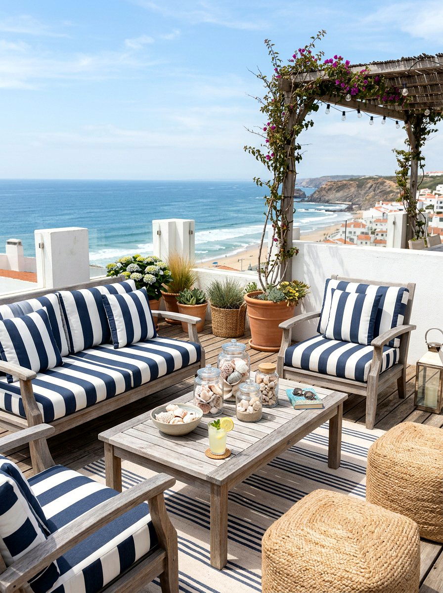Coastal Rooftop Decor - 25 Spring Rooftop Decor Ideas