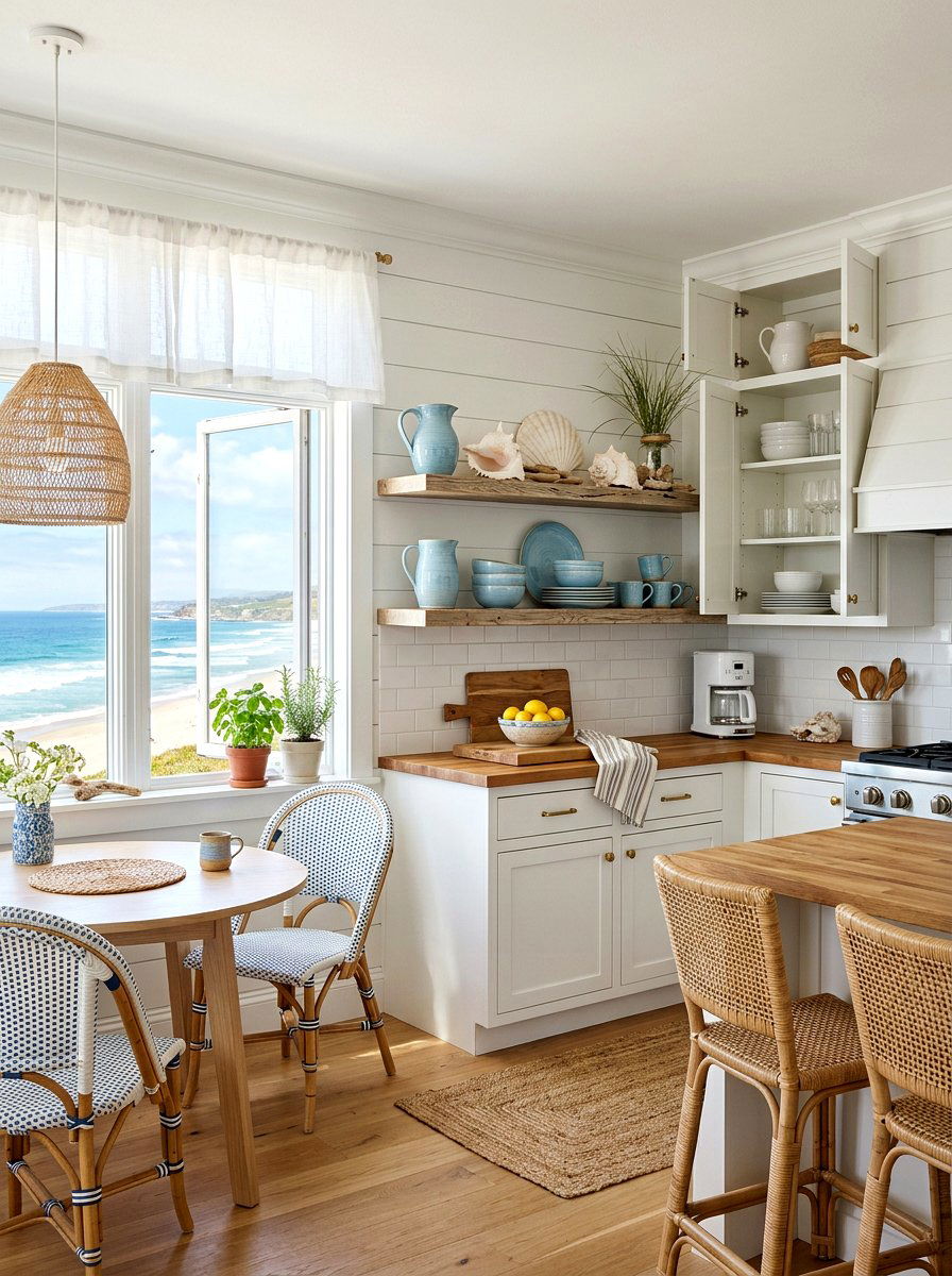 Coastal Spring Kitchen Decor - 25 Spring Kitchen Cabinet Decor Ideas