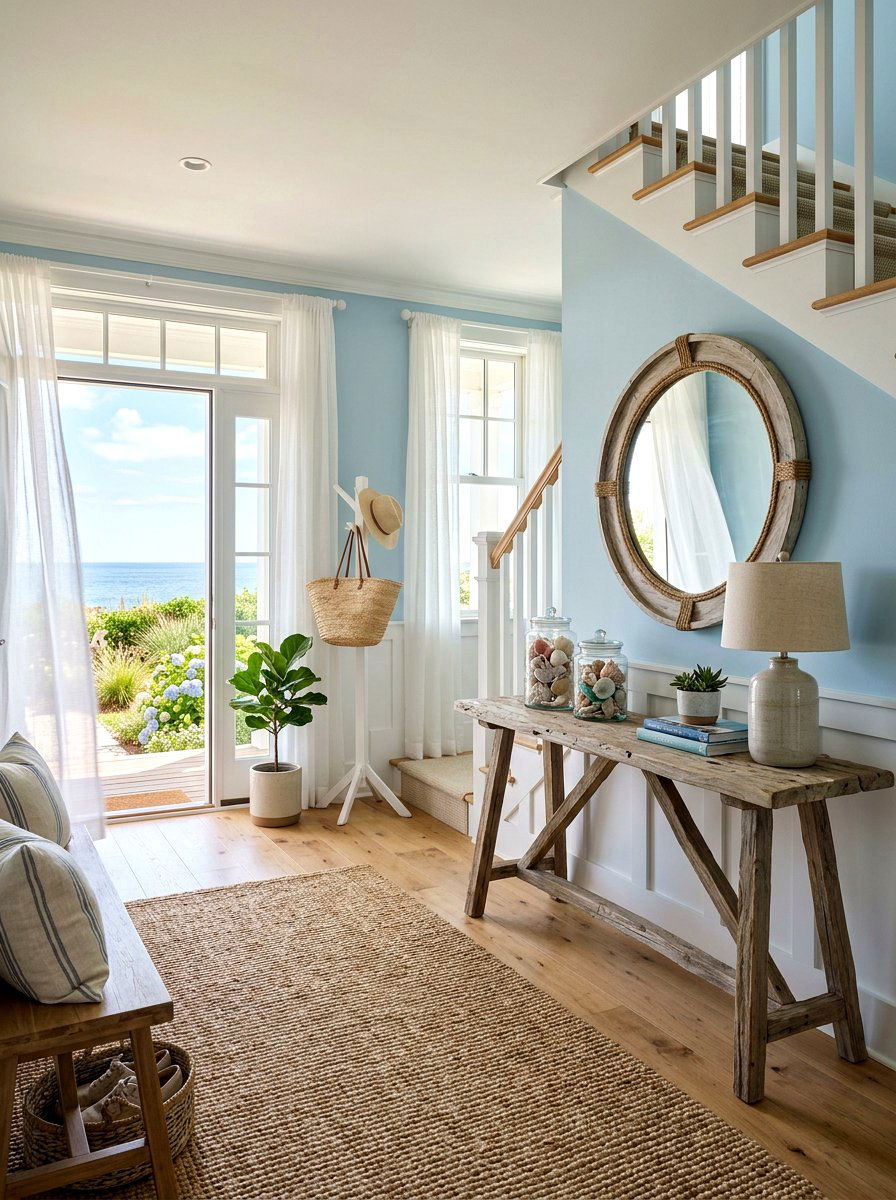 Coastal Spring Lobby Style - 25 Spring Lobby Decor Ideas