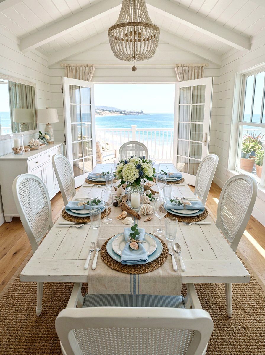 Coastal Spring Table - 25 Spring Table Setting Ideas