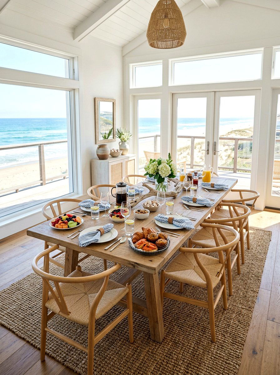 Coastal Style Brunch - 25 Spring Mother's Day Brunch Ideas