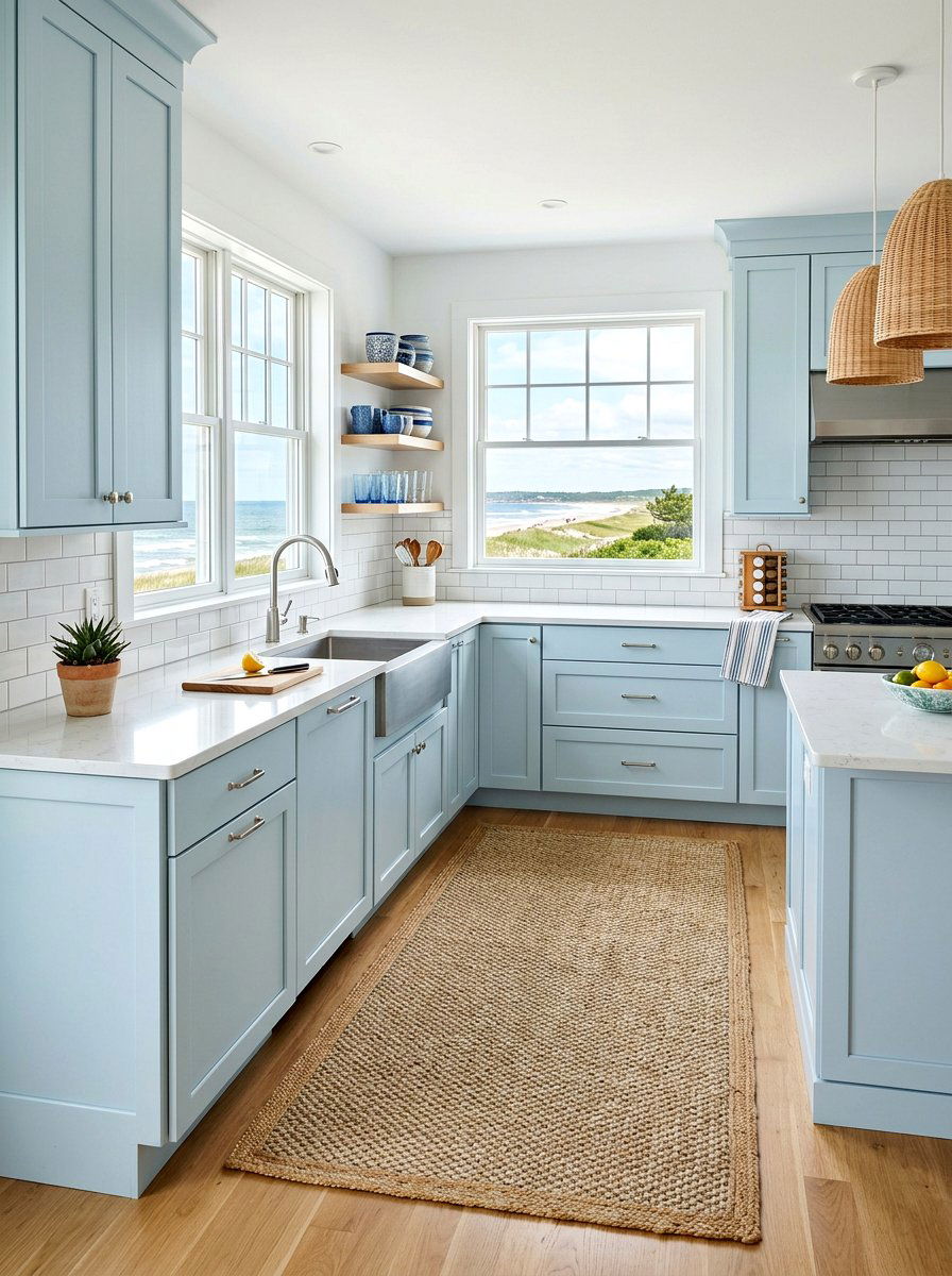 Coastal kitchen rug - 25 Spring Kitchen Rug Ideas