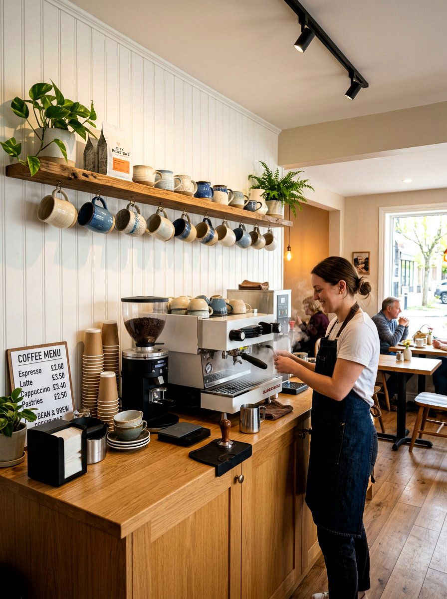 Coffee Bar Beadboard Backsplash - 25 Spring Beadboard Decor Ideas