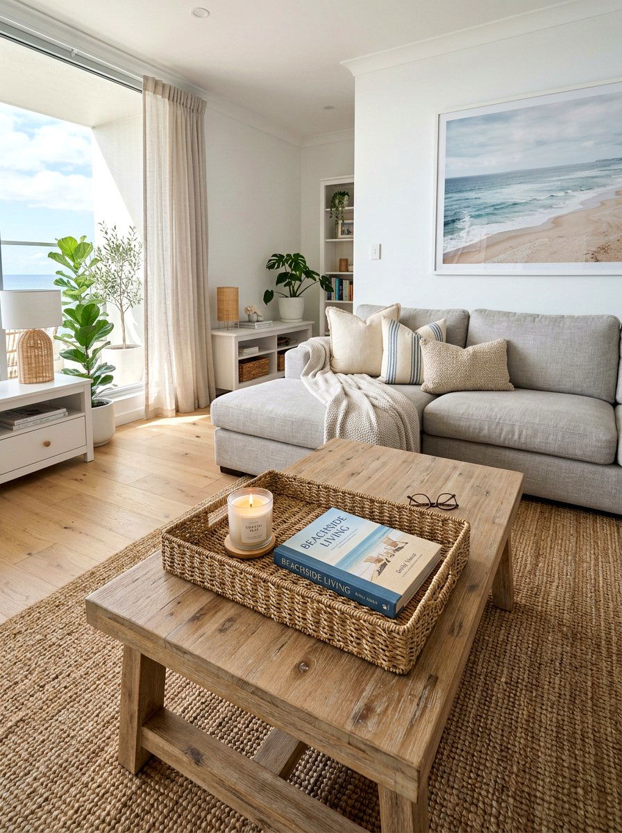 Coffee Table Seagrass Tray - 25 Spring Seagrass Basket Decor Ideas