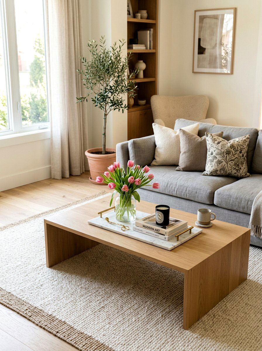 Coffee Table Styling - 25 Spring Cleaning Decor Ideas