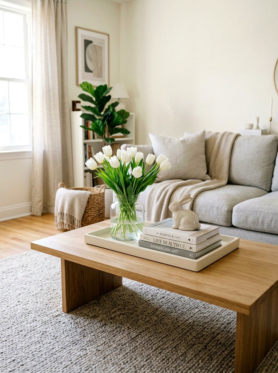 Coffee Table Tray Styling - 25 Spring Vignette Ideas