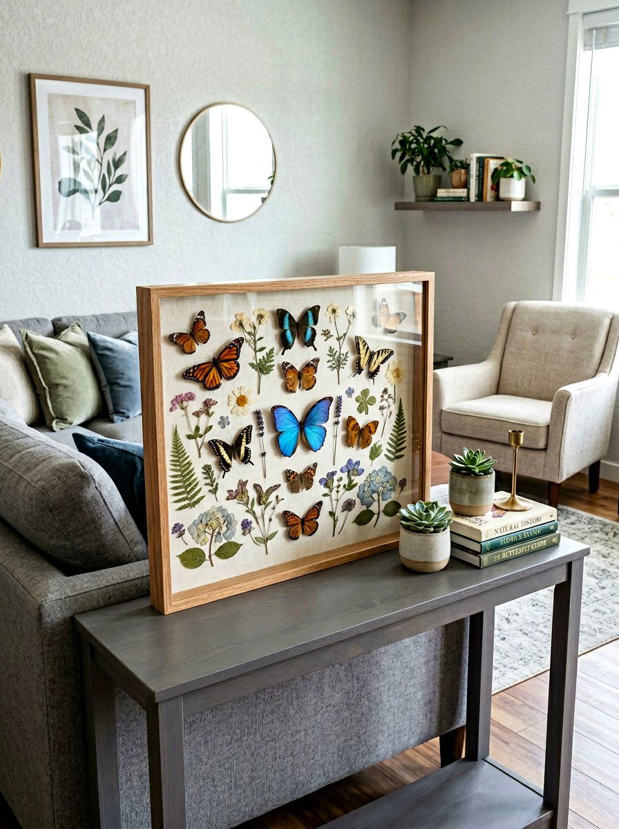Coffee table butterfly tray - 25 Spring Butterfly Terrarium Ideas