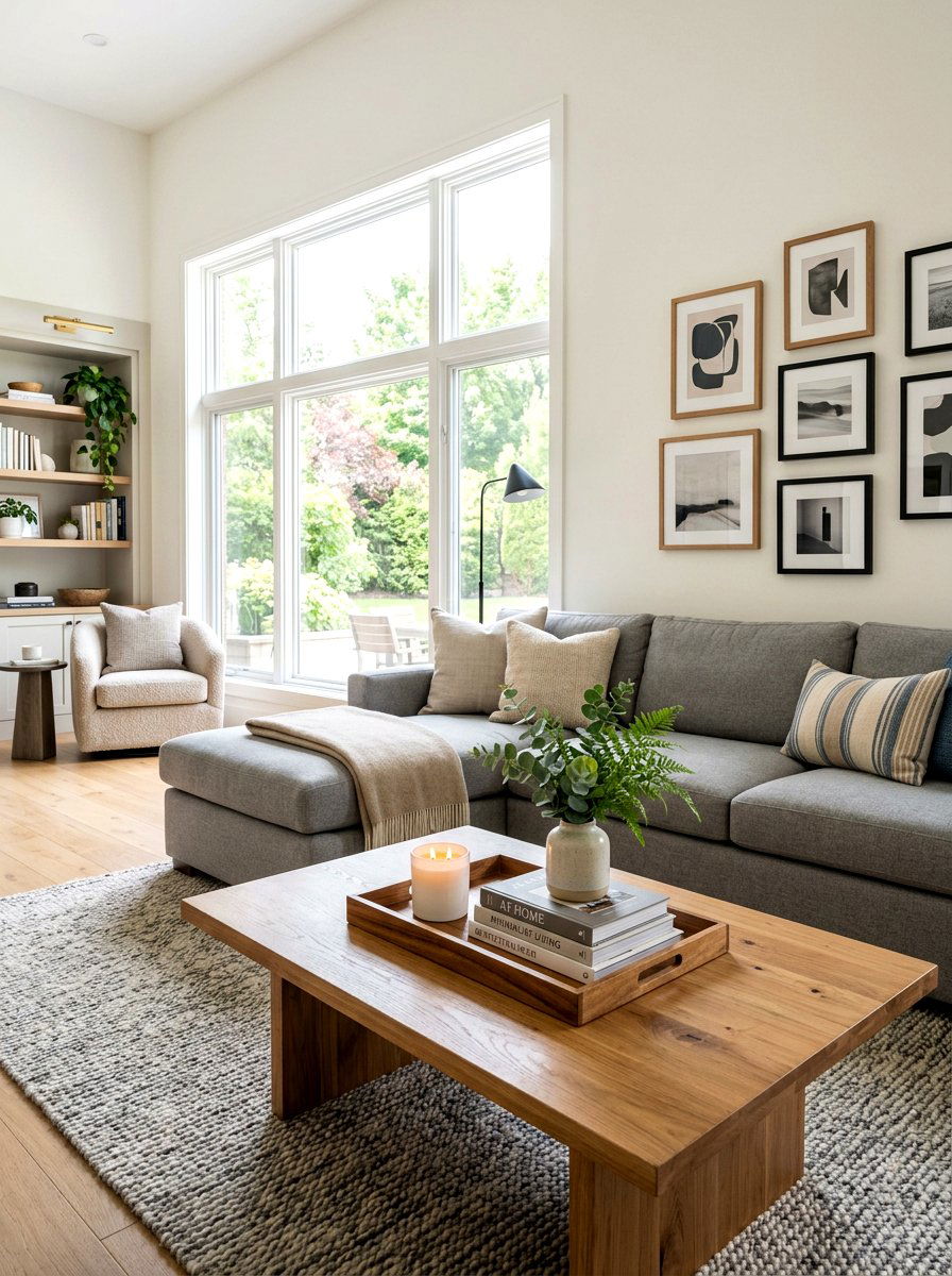 Coffee table tray arrangement - 25 Spring Free Decor Ideas