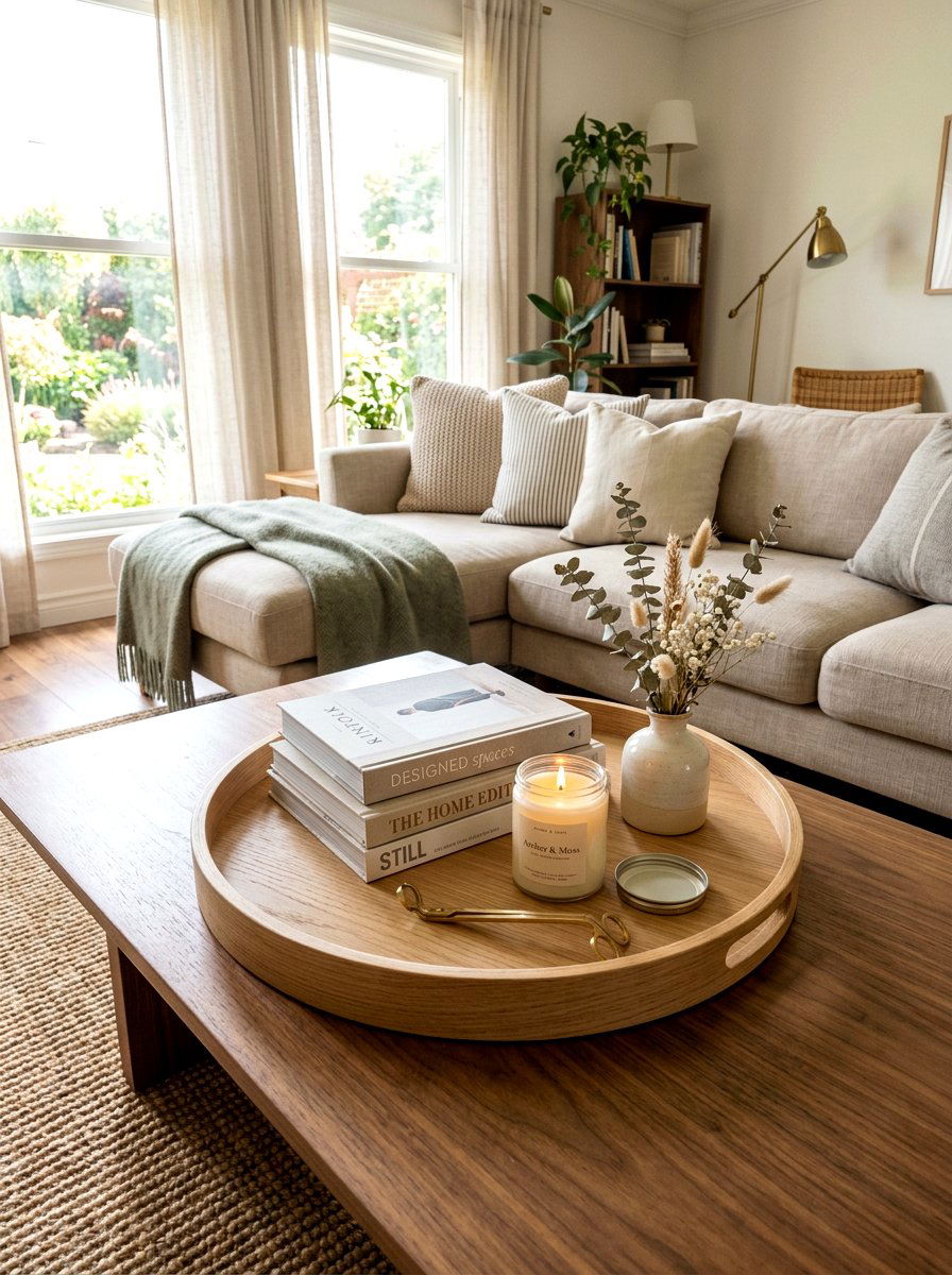 Coffee table tray decor - 25 Spring Modern Farmhouse Decor Ideas