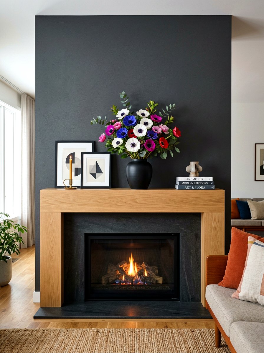 Colorful Anemone Display - 25 Spring Floral Arrangement Ideas