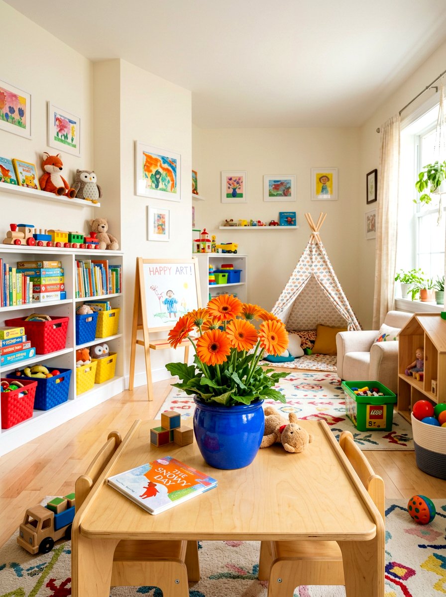 Colorful Ceramic Daisy Pot - 25 Spring Flower Vase Ideas