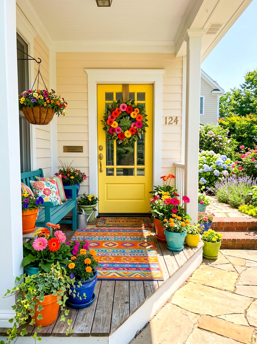Colorful Gerbera Daisy - 25 Spring Daisy Wreath Ideas