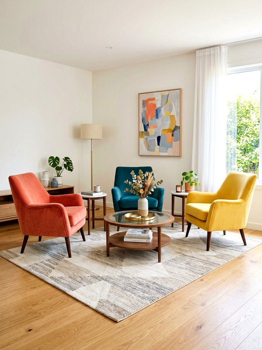 Colorful Soft Seating - 25 Spring Waiting Room Decor Ideas