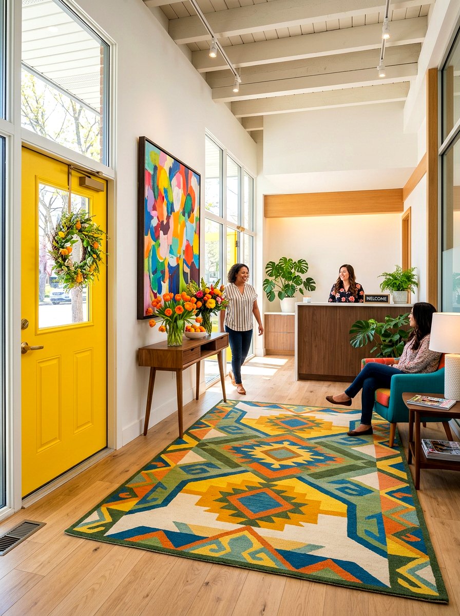 Colorful Spring Lobby Refresh - 25 Spring Lobby Decor Ideas