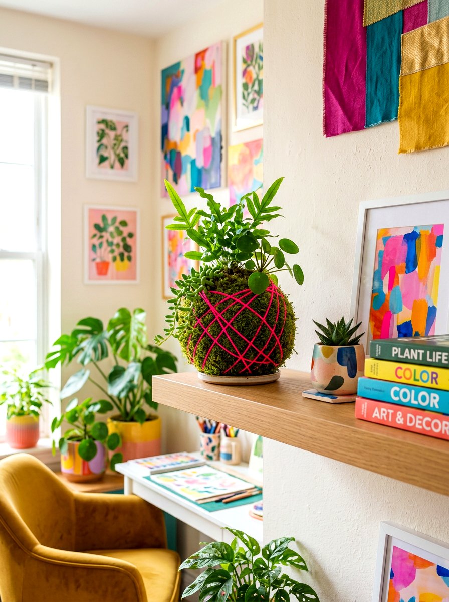 Colorful String Moss Ball - 25 Spring Moss Ball Plant Ideas