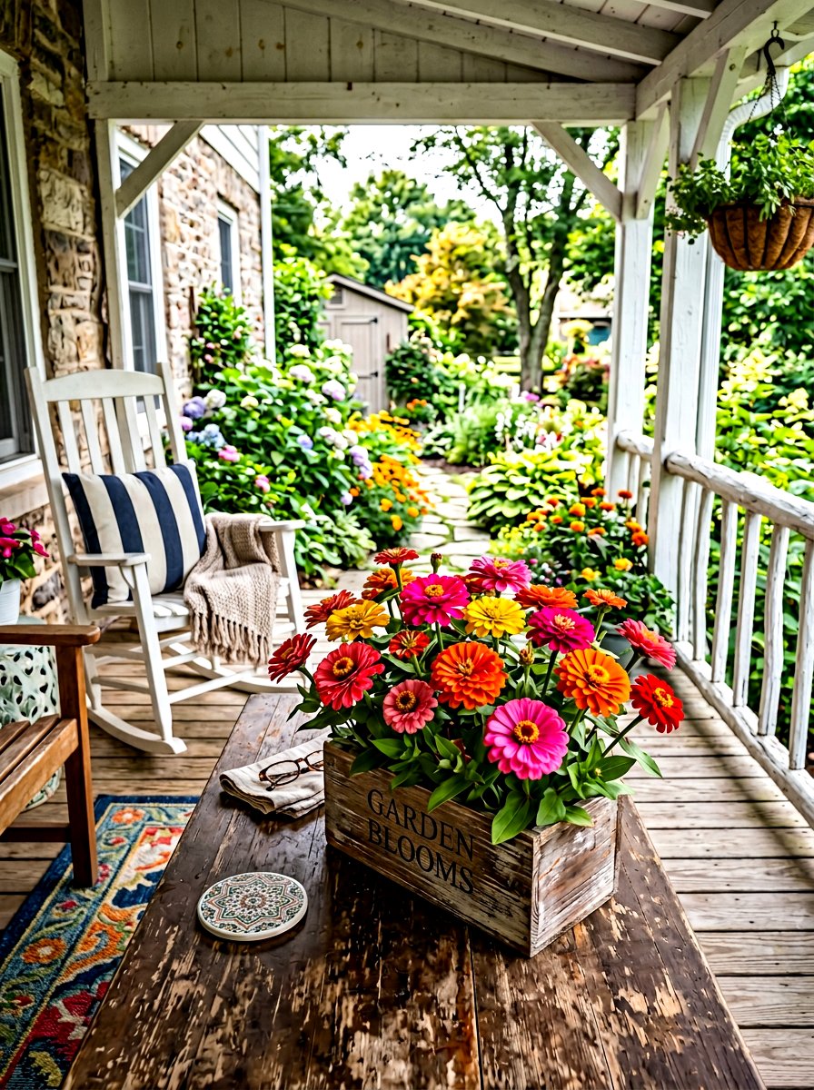 Colorful Zinnia - 25 Spring Crepe Paper Flower Ideas