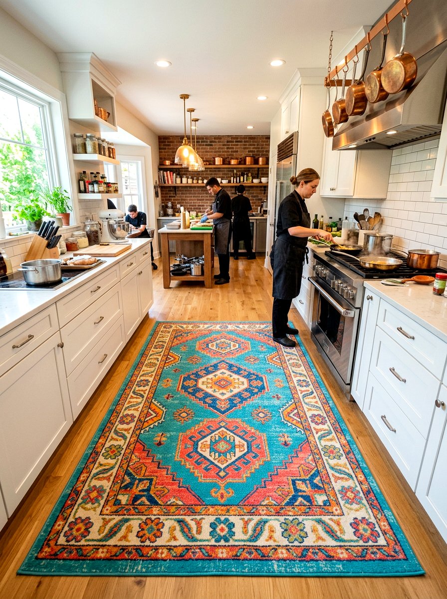 Colorful kitchen rug - 25 Spring Kitchen Rug Ideas