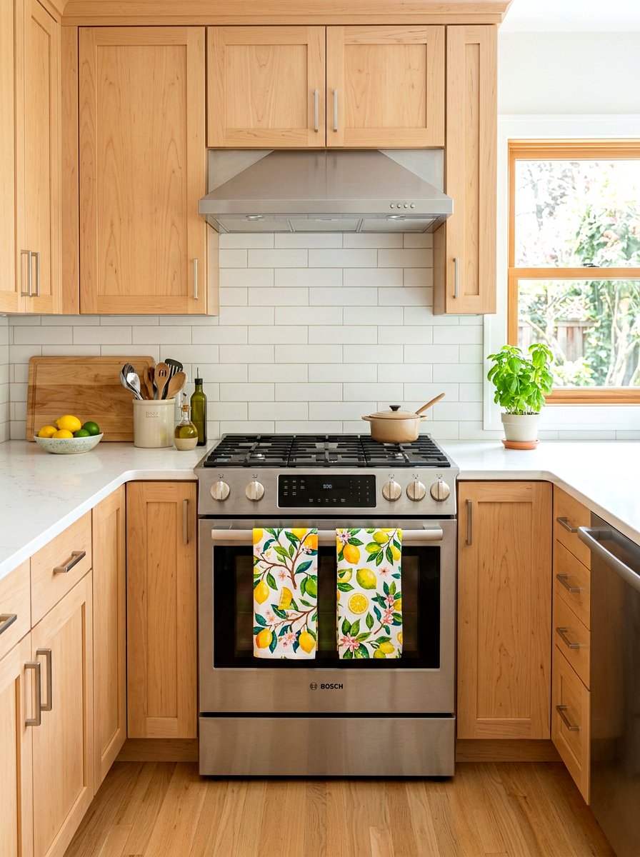Colorful kitchen towels - 25 Spring Budget Decor Ideas