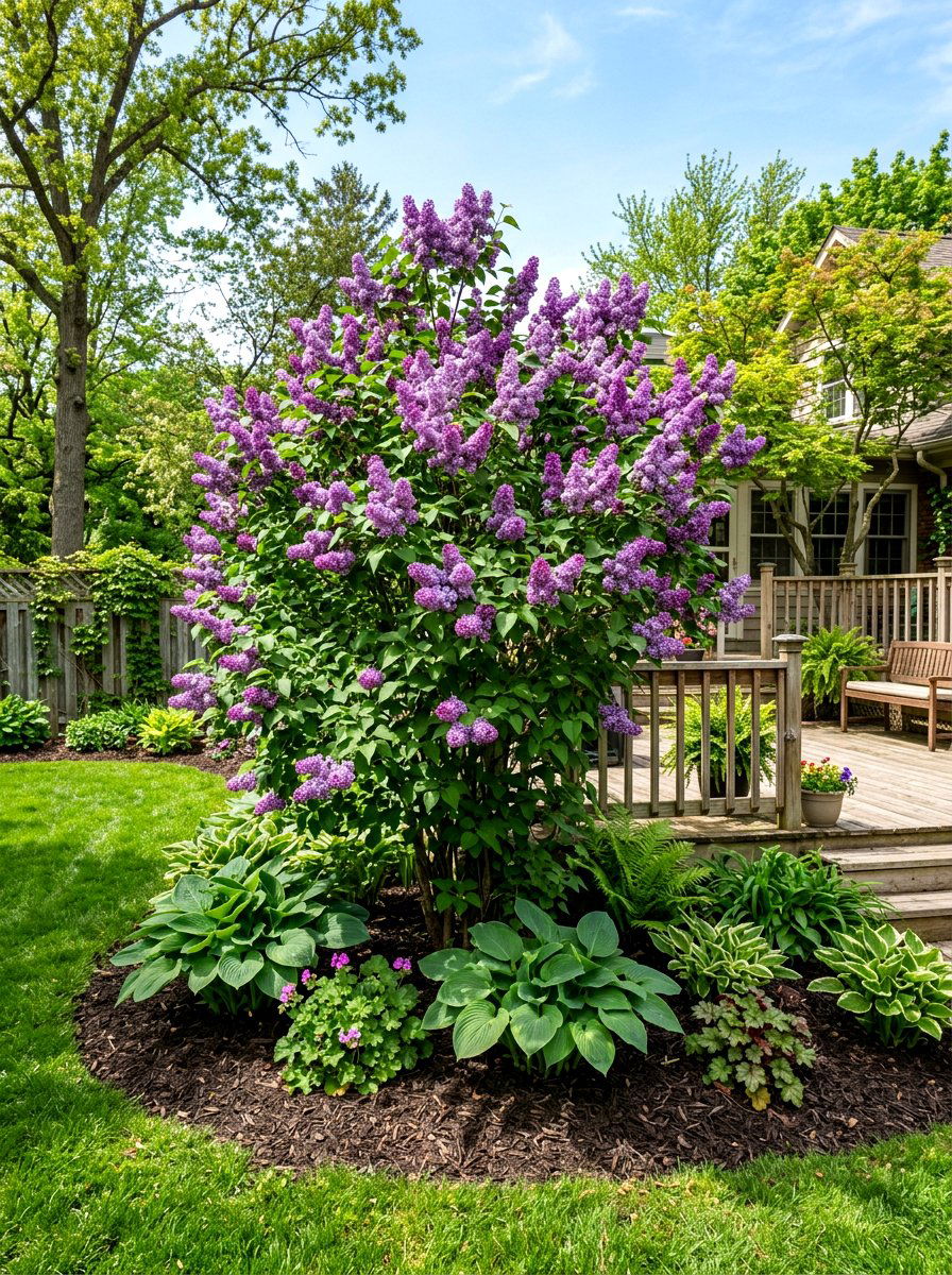 Common Purple Lilac Bush - 25 Spring Lilac Bush Ideas