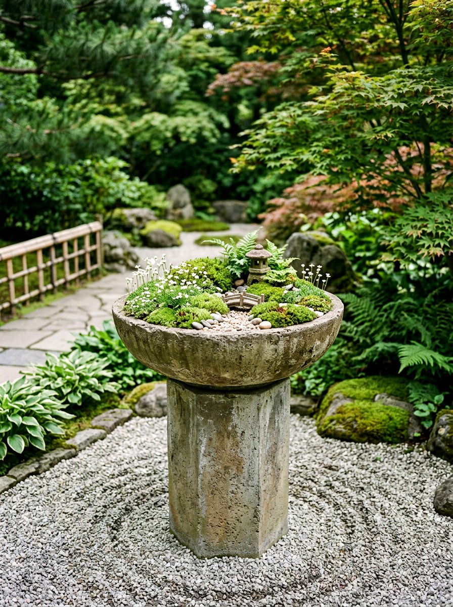 Concrete Bowl Planter - 25 Spring Concrete Planter Ideas