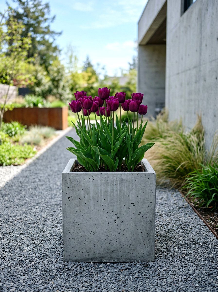 Concrete Bulb Planter - 25 Spring Bulb Planter Ideas