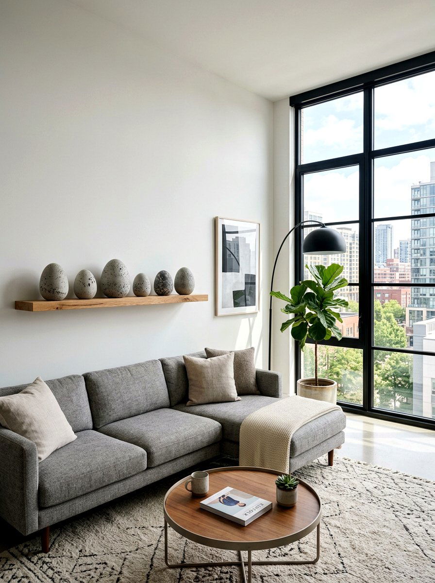 Concrete Egg Decor - 25 Spring Speckled Egg Ideas