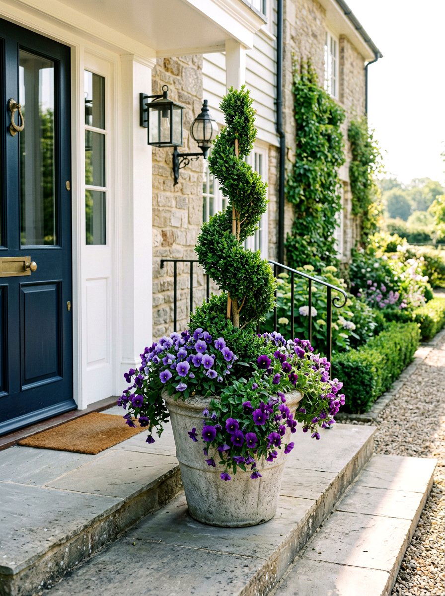 Concrete Flower Pot - 25 Spring Concrete Garden Decor Ideas