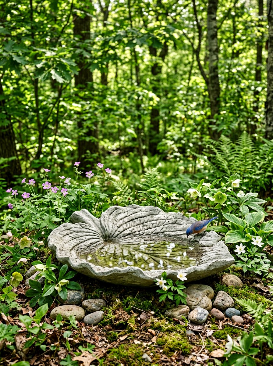 Concrete Leaf Casting - 25 Spring Garden Art Ideas