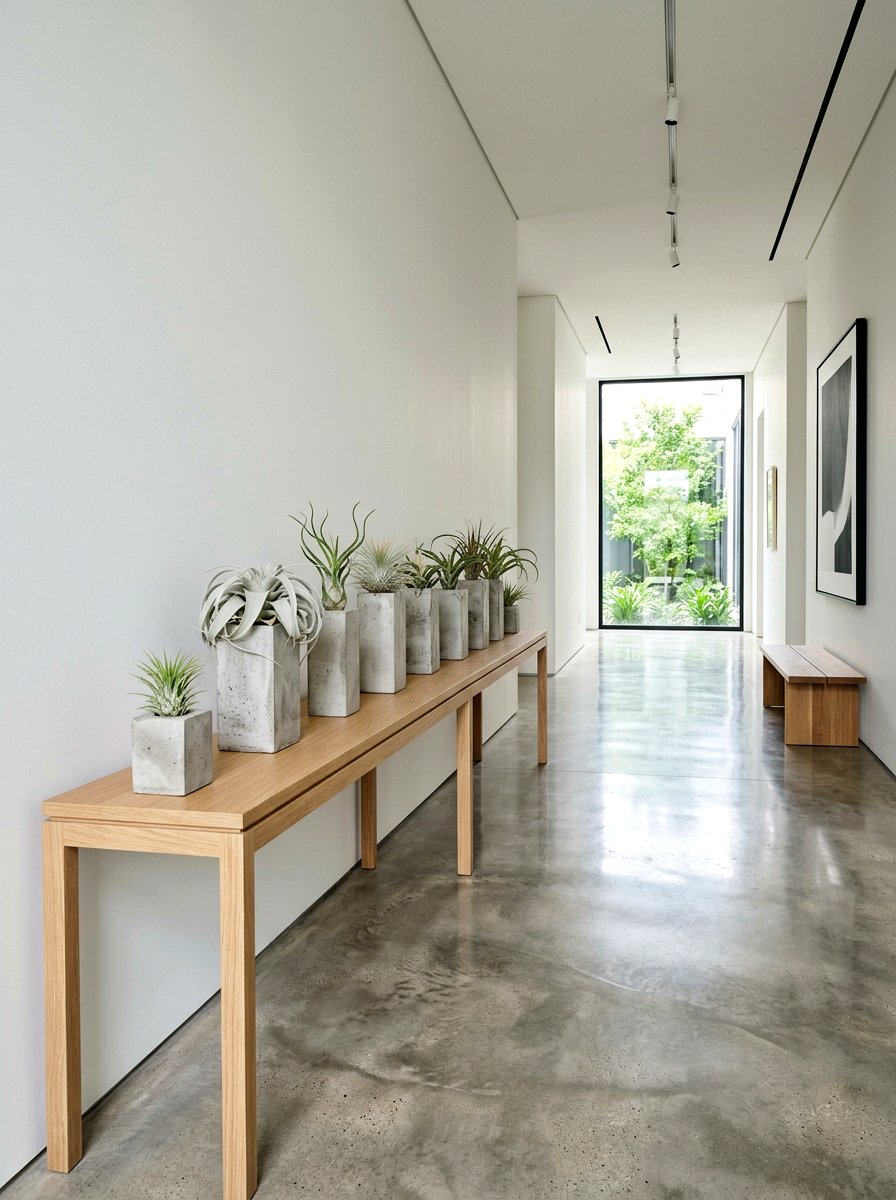 Concrete Pillar Stand - 25 Spring Air Plant Display Ideas