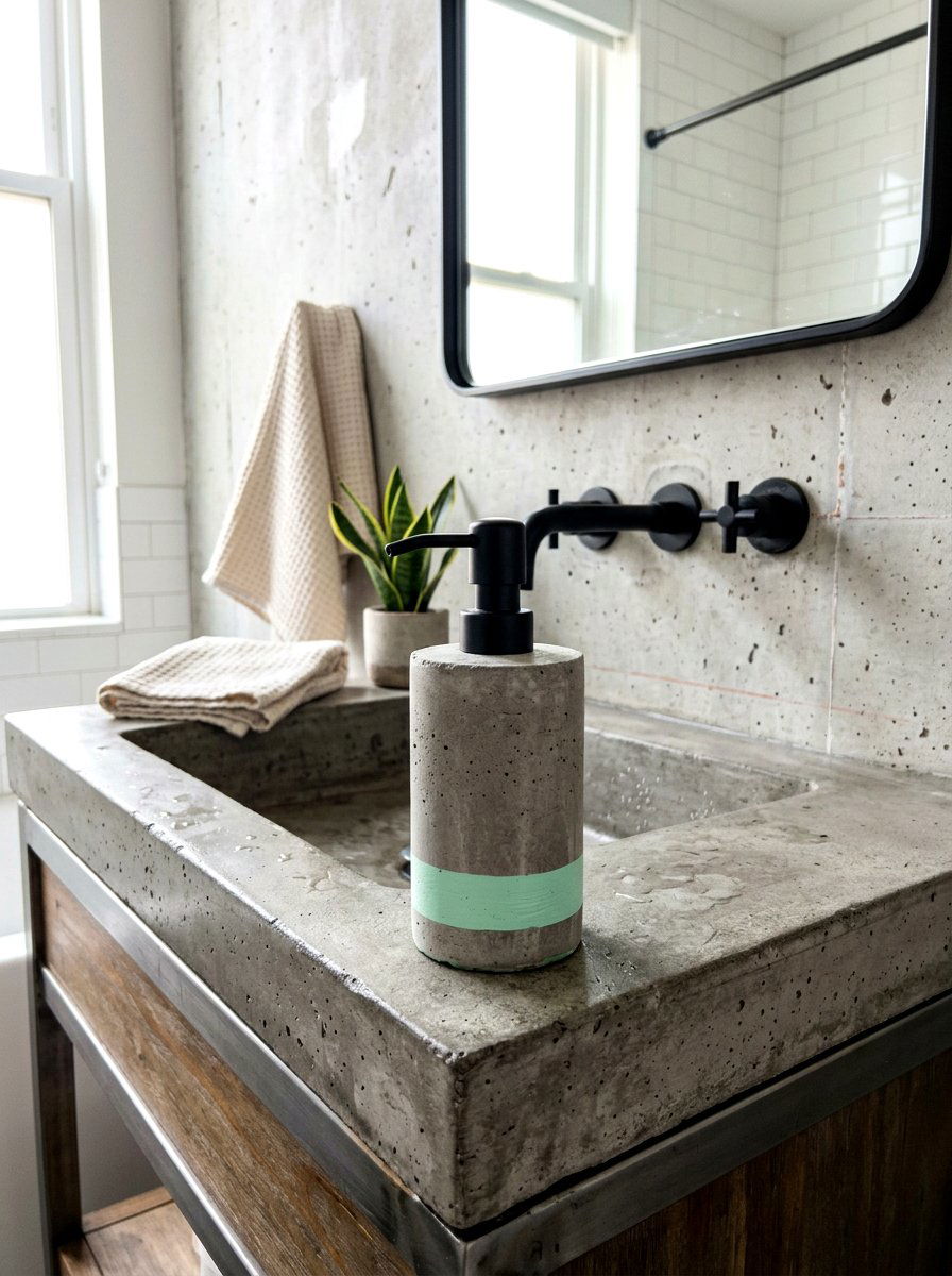 Concrete Soap Dispenser With Spring Color - 25 Spring Soap Dispenser Ideas