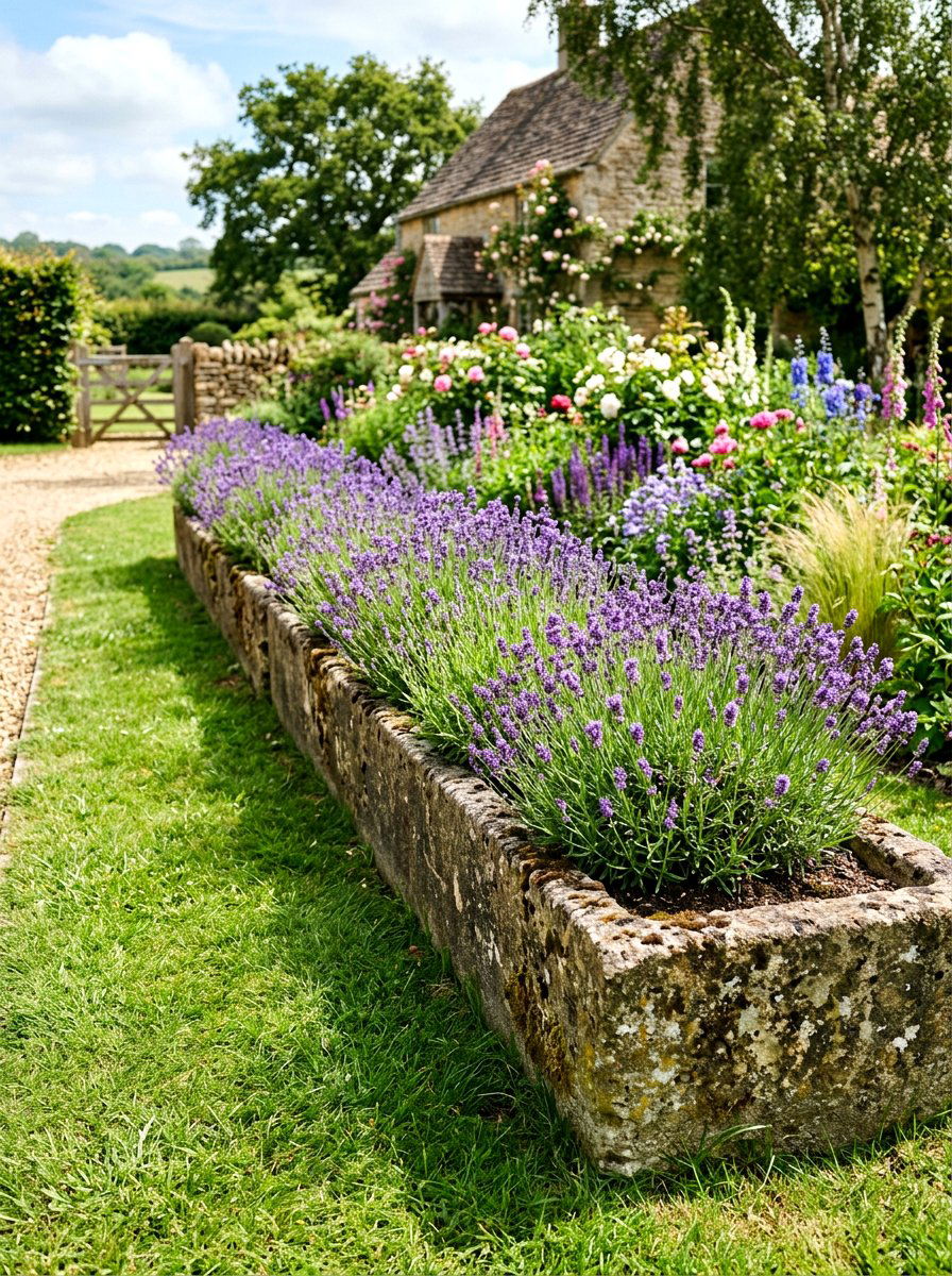 Concrete Trough Planter - 25 Spring Concrete Planter Ideas