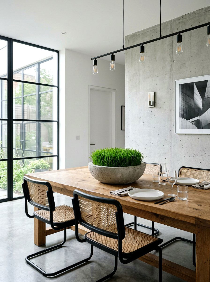 Concrete grass bowl - 25 Spring Wheat Grass Decor Ideas