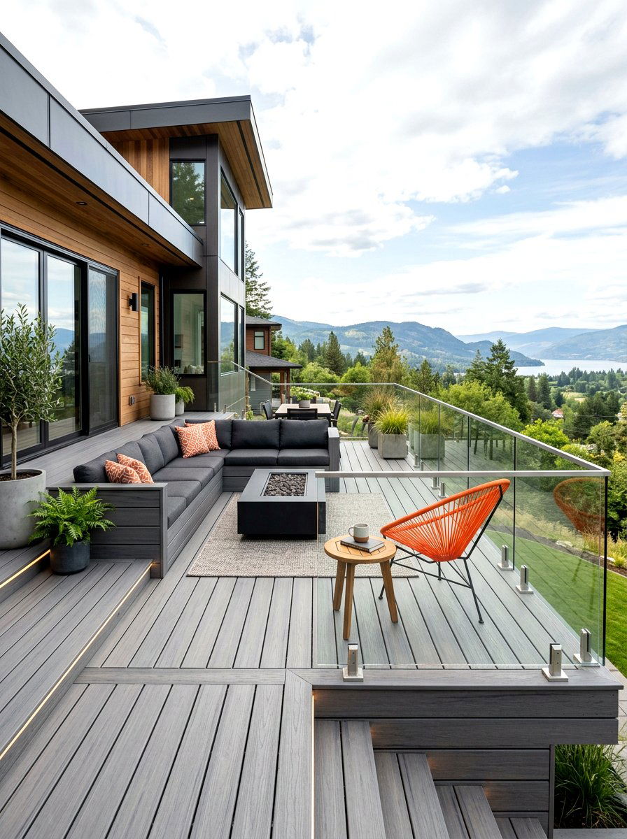 Contemporary Deck - 25 Spring Deck Decor Ideas