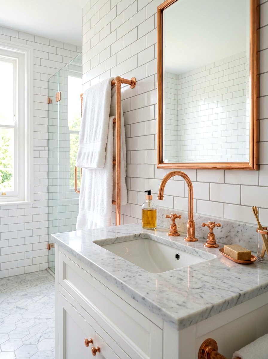 Copper Bathroom Faucets - 25 Spring Copper Accent Decor Ideas