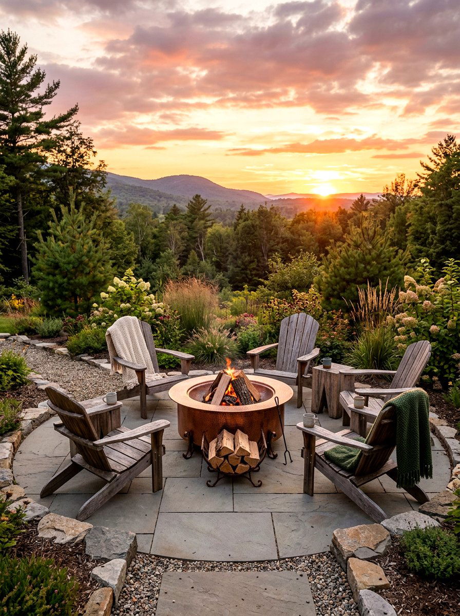 Copper Fire Pits - 25 Spring Metal Garden Decor Ideas