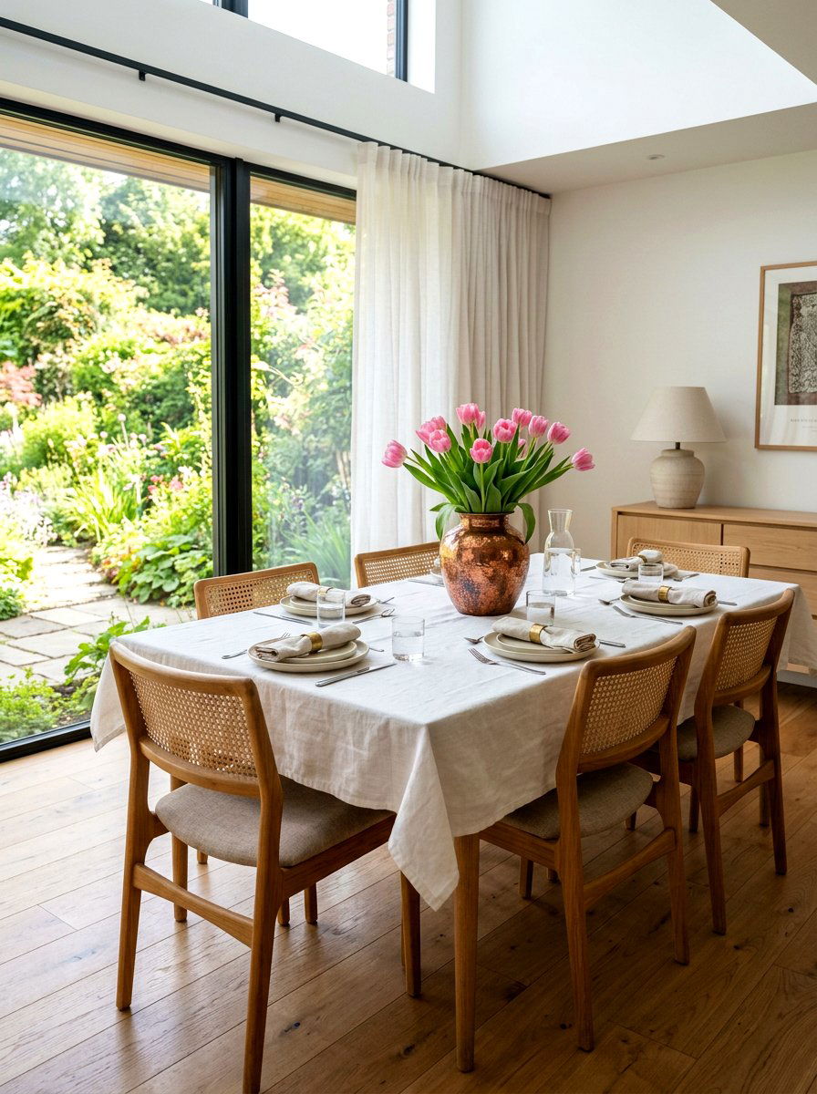 Copper Flower Vase Centerpiece - 25 Spring Copper Accent Decor Ideas